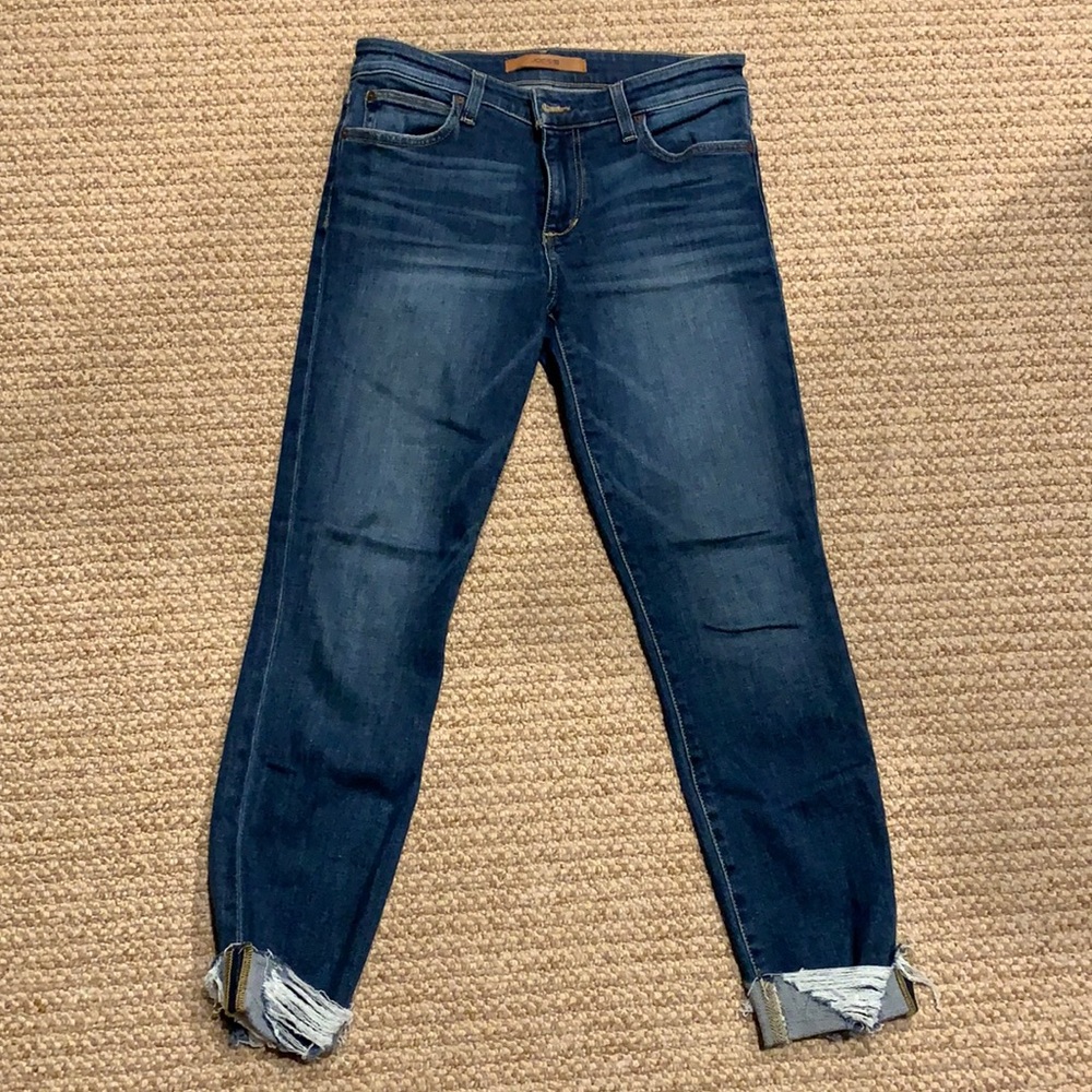 Joe’s mid rise skinny crop jeans